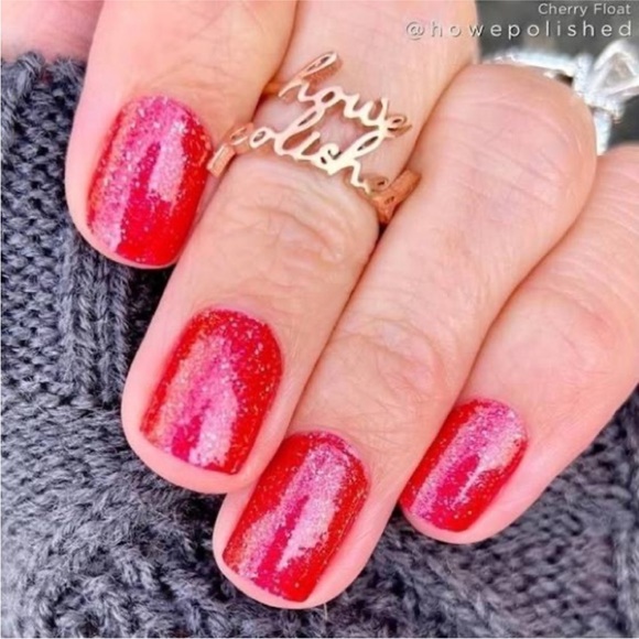 *Retired* Color Street: Cherry Float | Scarlet Red Glitter Valentine’s Day - Picture 6 of 15